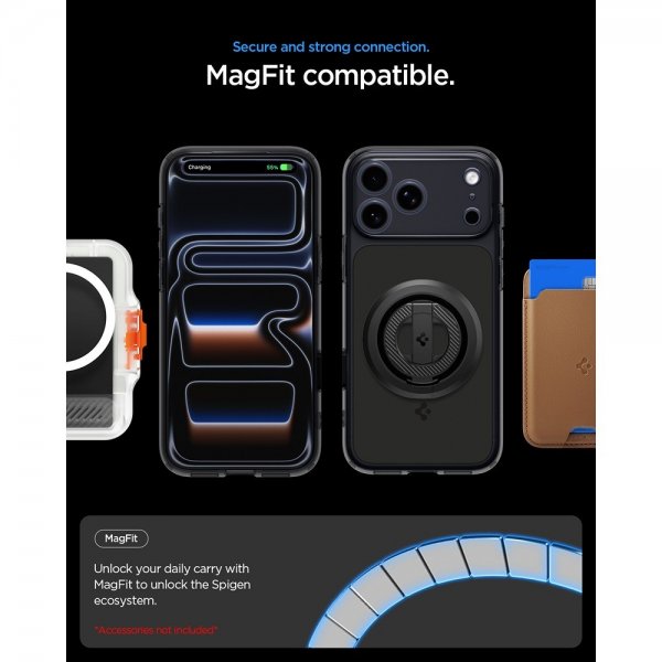 Spigen iPhone 17 Pro Max Skal Ultra Hybrid T MagFit Matte Black