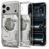 Spigen iPhone 17 Pro Max Skal Ultra Hybrid Zero One MagFit Natural Titanium