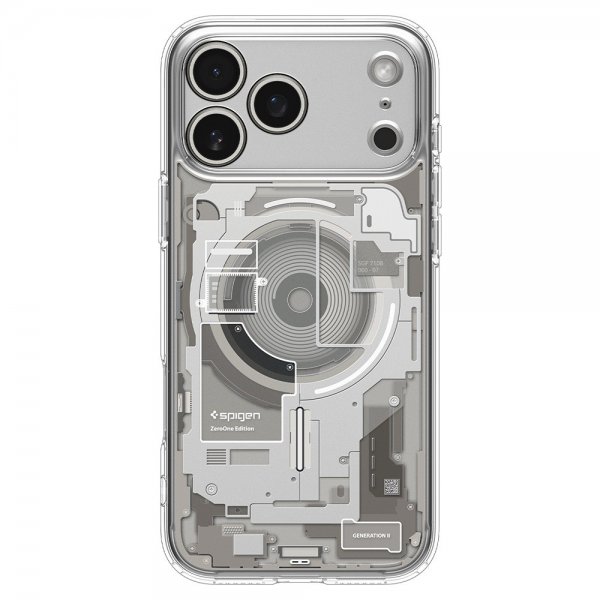 Spigen iPhone 17 Pro Max Skal Ultra Hybrid Zero One MagFit Natural Titanium