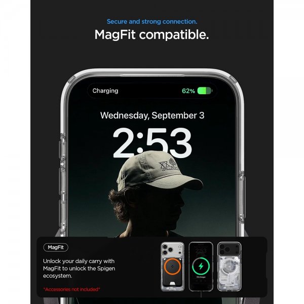 Spigen iPhone 17 Pro Max Skal Ultra Hybrid Zero One MagFit Svart