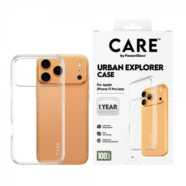 CARE by PanzerGlass iPhone 17 Pro Max Skal Urban Explorer Transparent