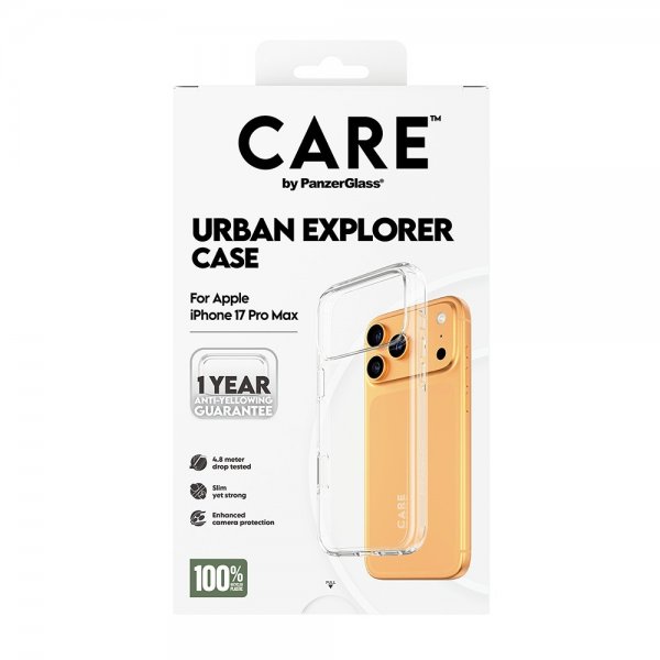 CARE by PanzerGlass iPhone 17 Pro Max Skal Urban Explorer Transparent