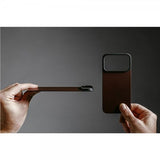 Nomad iPhone 17 Pro Max Skin Mag Leather Back Rustic Brown