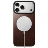 Nomad iPhone 17 Pro Max Skin Mag Leather Back Rustic Brown