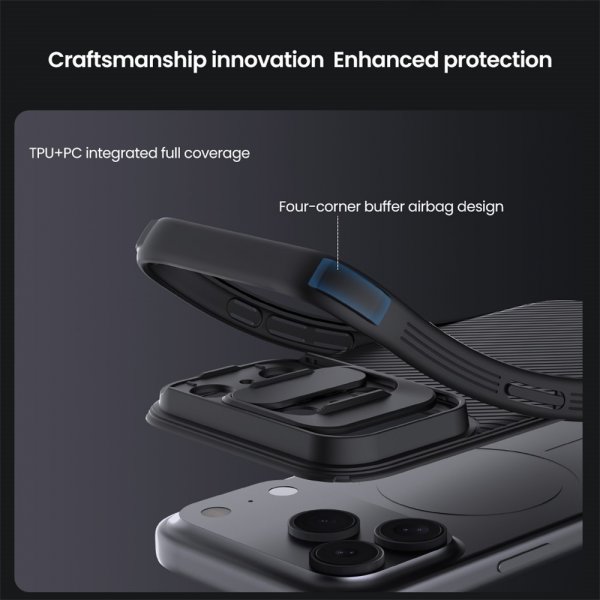 Nillkin iPhone 17 Pro Skal CamShield Pro MagSafe Svart