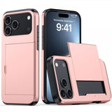 iPhone 17 Pro Skal Card Slide Roseguld