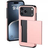 iPhone 17 Pro Skal Card Slide Roseguld