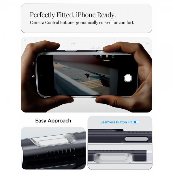 Spigen iPhone 17 Pro Skal Classic C1 MagFit Graphite
