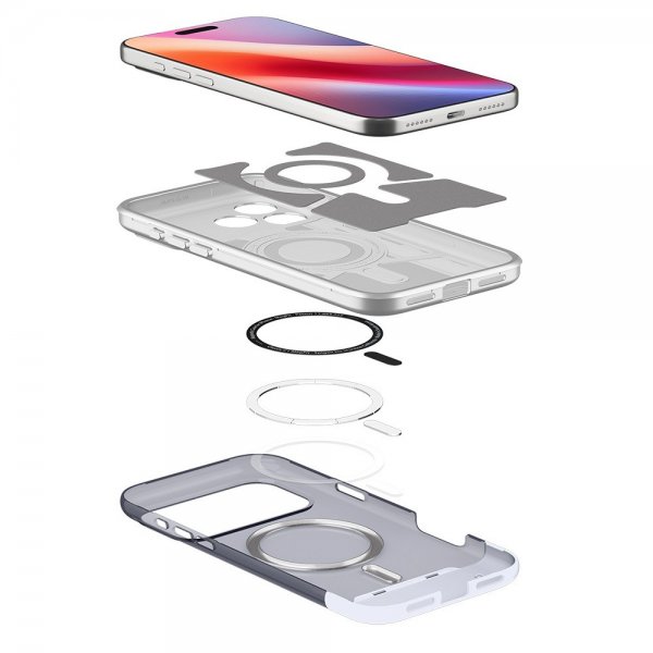 Spigen iPhone 17 Pro Skal Classic C1 MagFit Graphite