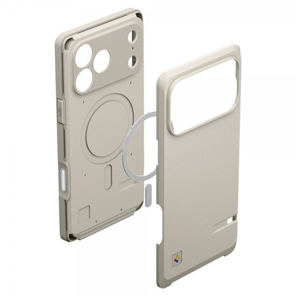 Spigen iPhone 17 Pro Skal Classic LS MagFit Stone