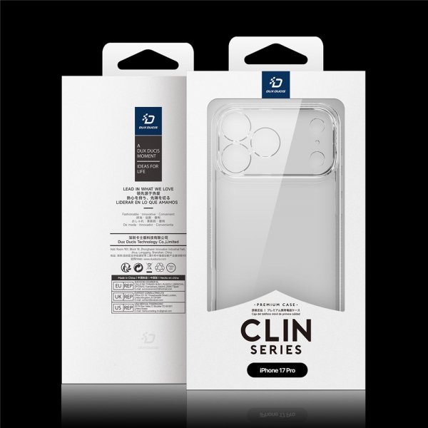 Dux Ducis iPhone 17 Pro Skal Clin Series Transparent