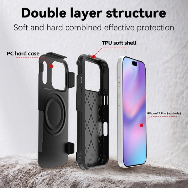 4smarts iPhone 17 Pro Skal Defend Case Ultimag Svart