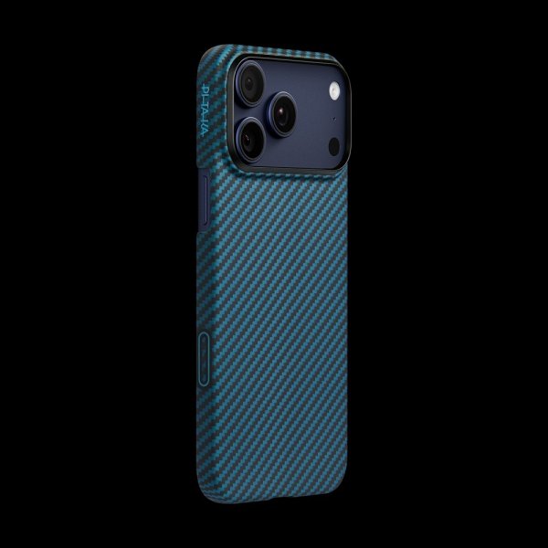 Pitaka iPhone 17 Pro Skal Edge Black/Blue Twill