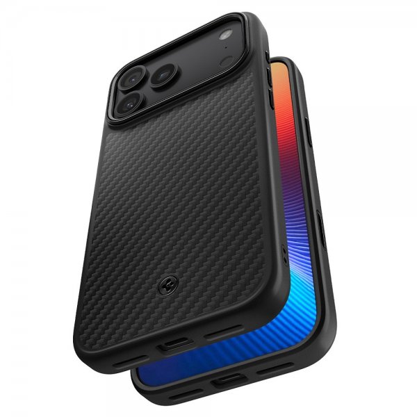 Spigen iPhone 17 Pro Skal Enzo Aramid T MagFit Svart
