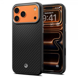 Spigen iPhone 17 Pro Skal Enzo Aramid T MagFit Svart Silver