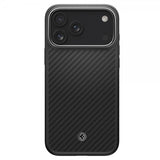 Spigen iPhone 17 Pro Skal Enzo Aramid T MagFit Svart Silver