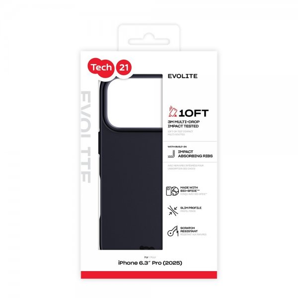 Tech21 iPhone 17 Pro Skal EvoLite Svart