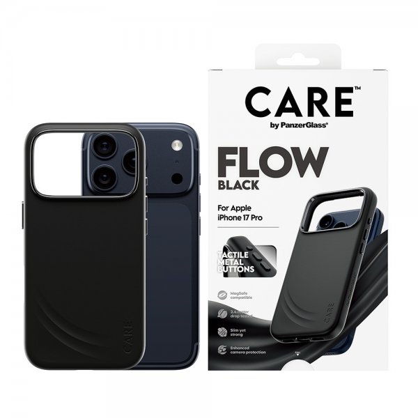 CARE by PanzerGlass iPhone 17 Pro Skal Flow MagSafe Svart