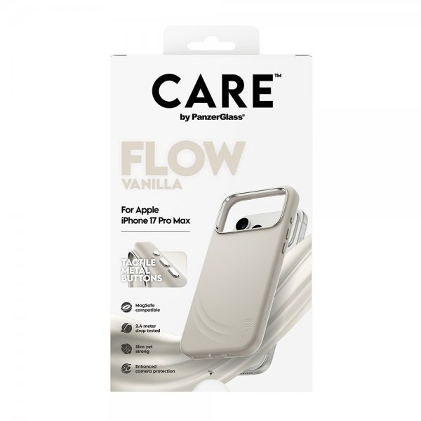CARE by PanzerGlass iPhone 17 Pro Max Skal Flow MagSafe Vanilla