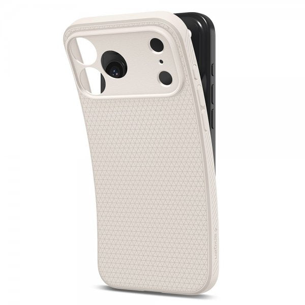 Spigen iPhone 17 Pro Skal Liquid Air Natural Titanium