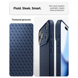 Spigen iPhone 17 Pro Skal Liquid Air Navy Blue