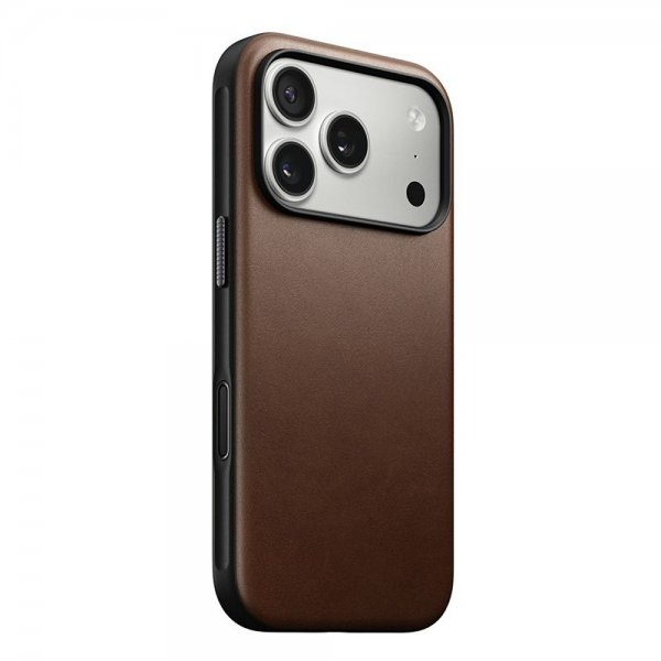 Nomad iPhone 17 Pro Skal Modern Leather Case Brun