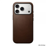 Nomad iPhone 17 Pro Skal Modern Leather Case Brun