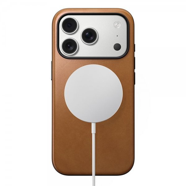Nomad iPhone 17 Pro Skal Modern Leather Case English Tan