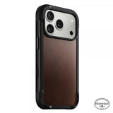 Nomad iPhone 17 Pro Skal Modern Leather Case Horween Rustic Brown