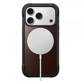 Nomad iPhone 17 Pro Skal Modern Leather Case Horween Rustic Brown