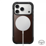 Nomad iPhone 17 Pro Skal Modern Leather Case Horween Rustic Brown