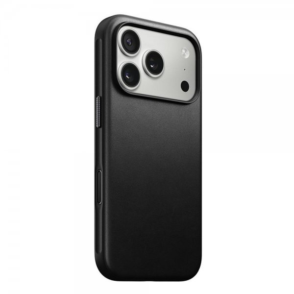 Nomad iPhone 17 Pro Skal Modern Leather Case Svart