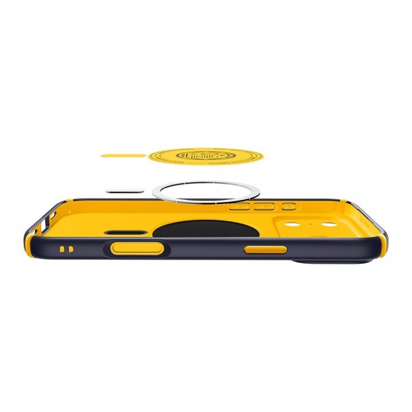 Spigen iPhone 17 Pro Skal Nano Pop Hybrid MagFit Blueberry Navy
