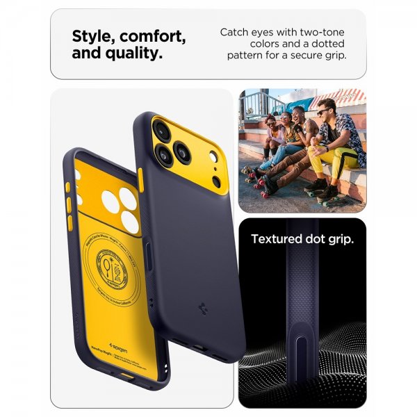 Spigen iPhone 17 Pro Skal Nano Pop MagFit Blueberry Navy
