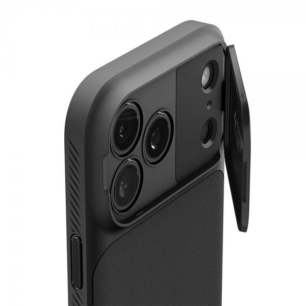 Spigen iPhone 17 Pro Skal Optik Armor MagFit Svart