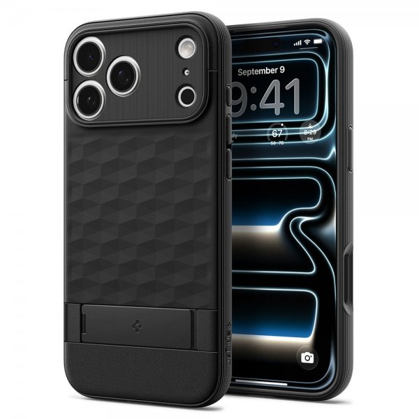 Spigen iPhone 17 Pro Skal Parallax S MagFit Matte Black