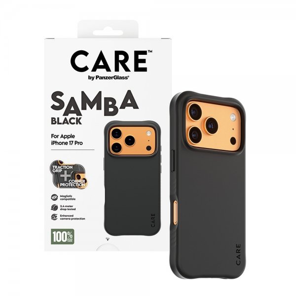 CARE by PanzerGlass iPhone 17 Pro Skal Samba MagSafe Svart