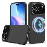 Nordic Covers iPhone 17 Pro Skal Silicone Feather Series MagSafe Raven Black