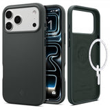 Spigen iPhone 17 Pro Skal Silicone Fit MagFit Abyss Green