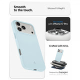 Spigen iPhone 17 Pro Skal Silicone Fit MagFit Mute Blue