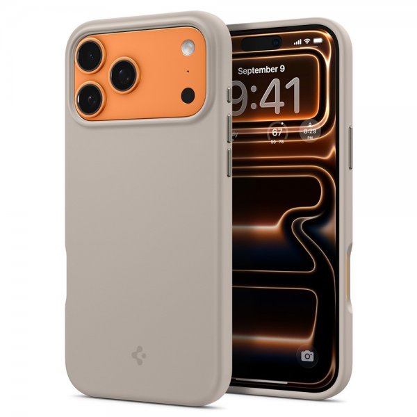 Spigen iPhone 17 Pro Skal Silicone Fit MagFit Stone