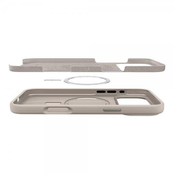 Spigen iPhone 17 Pro Skal Silicone Fit MagFit Stone