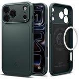 Spigen iPhone 17 Pro Skal Thin Fit MagFit Abyss Green