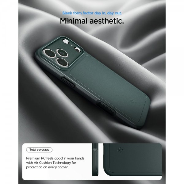 Spigen iPhone 17 Pro Skal Thin Fit MagFit Abyss Green