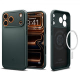 Spigen iPhone 17 Pro Skal Thin Fit MagFit Abyss Green