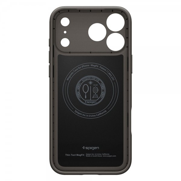 Spigen iPhone 17 Pro Skal Thin Fit MagFit Gunmetal