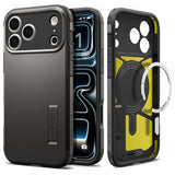 Spigen iPhone 17 Pro Skal Tough Armor T MagFit Gunmetal