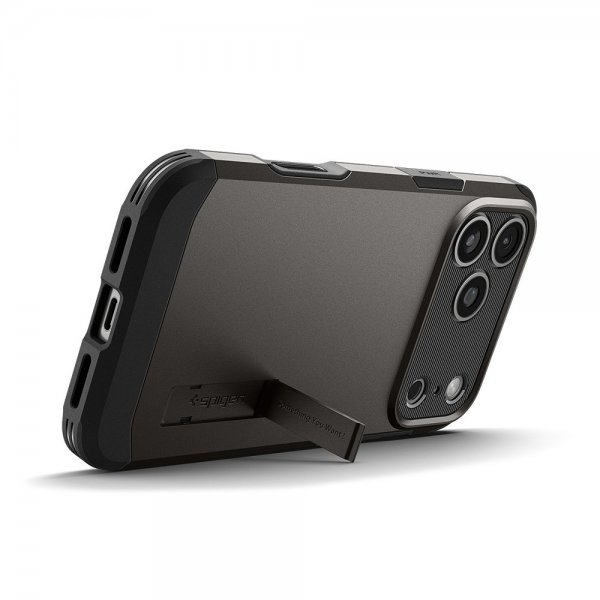 Spigen iPhone 17 Pro Skal Tough Armor T MagFit Gunmetal