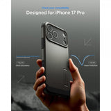 Spigen iPhone 17 Pro Skal Tough Armor T MagFit Gunmetal