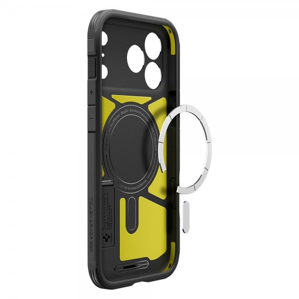Spigen iPhone 17 Pro Skal Tough Armor T MagFit Svart